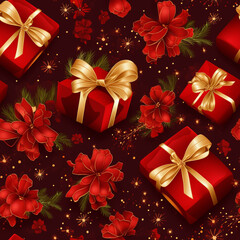 Festive Gift Box gift wrap Pattern
