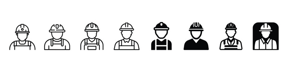Construction worker vector icon, Construction Worker Business Person Project Manager Engineer Architect icon, Construction worker icons, Worker, Engineer  icon.