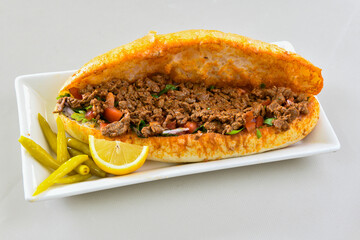 Traditional Turkish Food Kokorec. izmir kokorec.