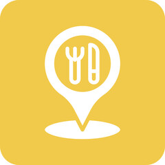 Fototapeta premium Restaurant Location Icon