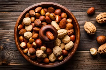 nuts and hazelnuts