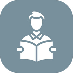 Student Reading Book Icon