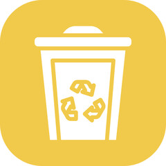 Eco Trash Bin Icon