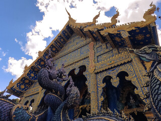 Wat Rong Suea Ten Blue Temple at Chiang Rai Thailand taken on 6 November 2023
