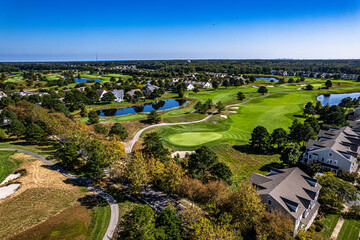 Golf court, nature, beautiful weather, lake