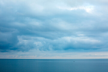 Beautiful seascape with cloudy weather