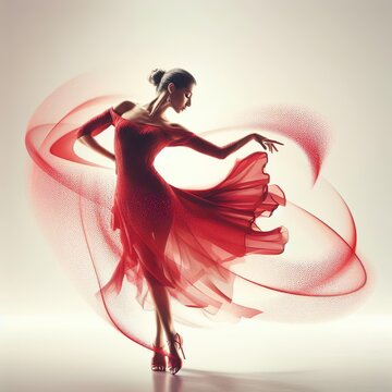 Vibrant Salsa Solo Elegance: A Captivating Showcase