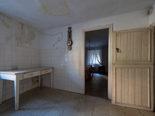 Kitchen of an old town house in Spain.
