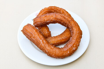 Turkish Dessert Sobiyet  Baklava, mussels baklava and classic baklava with Pistachio . Cevizli, Fistikli Baklava, top view.