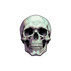 Skull flat vector design