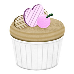 cupcake with heart