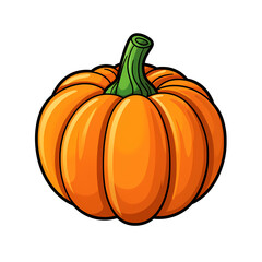 Pumpkin icon flat vectors clipart