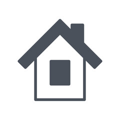 Vector sign of the home symbol isolated on a white background. icon color editable.