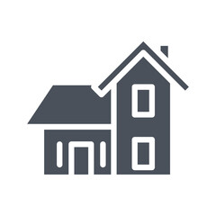 Vector sign of the villa symbol isolated on a white background. icon color editable.