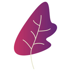 Abstract Autumn Leave Clipart