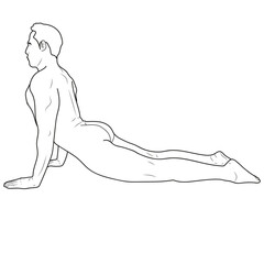 Man yoga meditation pose 2