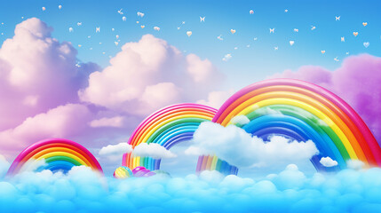 Conceito de dia do orgulho com arco-íris