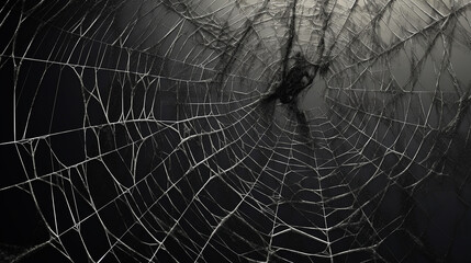 Obraz premium Teia de aranha fotorrealista