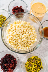 Cranberry pistachio fudge