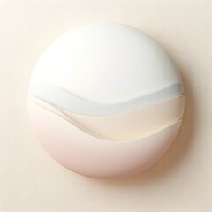 Abstract 3d wallpaper, various fluid and geometric shapes in pastel beige, pink, white, gray color. Wallpaper, background, copy space for rext.