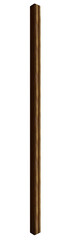 Oak wooden leg for table , on a transparent background