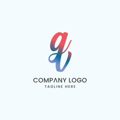 Initial Letter GV Logo Design Outstanding Creative Modern Symbol Sign