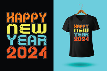 Happy new year t-shirt 2024