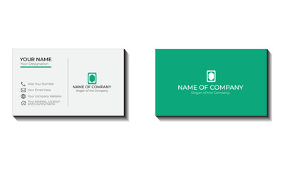Business card template, Creative and Clean professional Both Sided design, visiting card.
