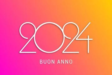Fotobehang felice anno nuovo - buon anno 2024 © guillaume_photo