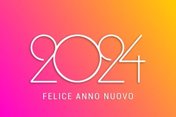 Fotobehang felice anno nuovo - buon anno 2024 © guillaume_photo