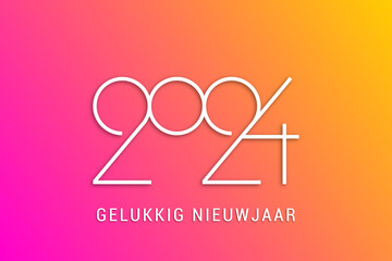 2024 - gelukkig nieuwjaar 2024