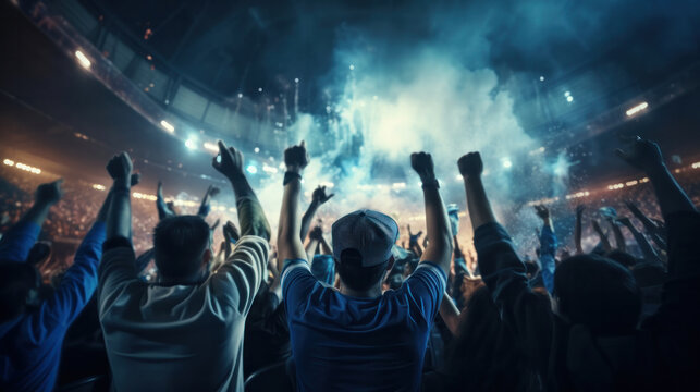 crowd at concert - summer music festival