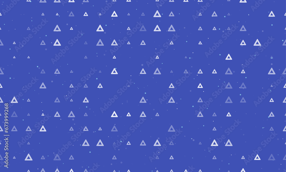 Aufkleber seamless background pattern of evenly spaced white emergency stop signs of different sizes and opaci