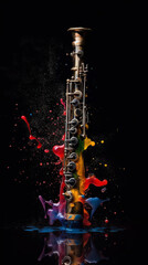 Some instruments of my "Pixeljazz" project in some color splash to visualize their tune and dynamic sound.
