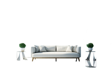 Sofa Furniture isolated on transparent background.