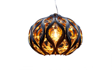 Hanging Ceiling Light, Hanging ceiling light fixture isolated on transparent background.