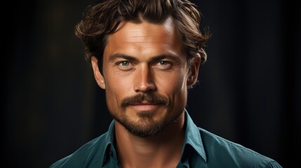 Obraz premium Perfect Choice Young Attractive Mustache Man, Bright Background, Background Hd