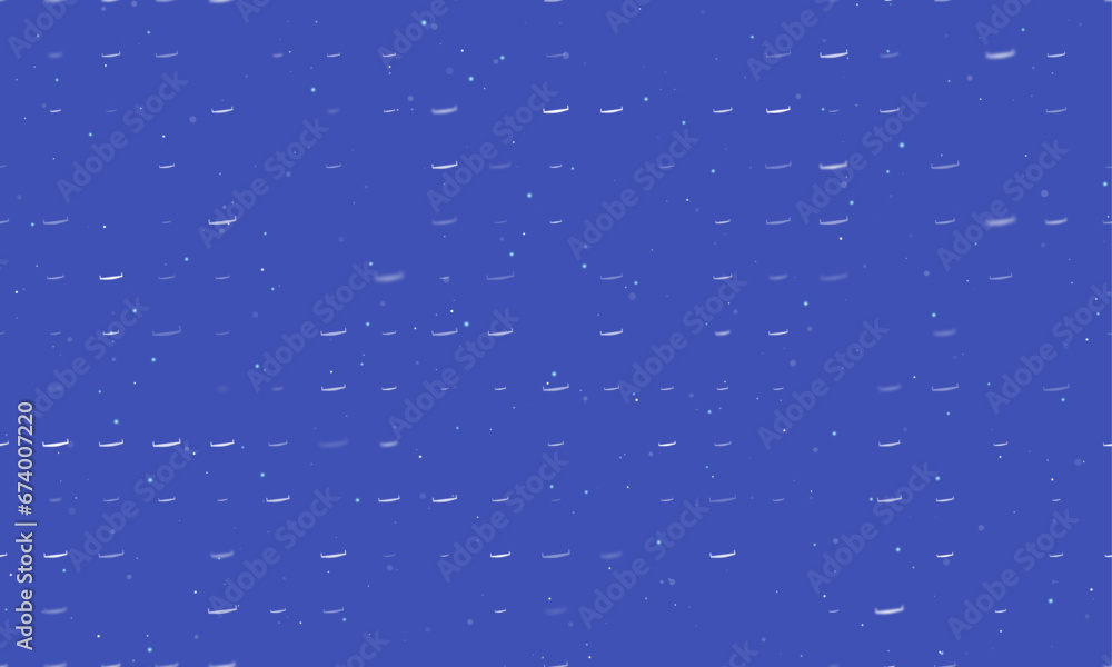 Poster seamless background pattern of evenly spaced white two-handed saws of different sizes and opacity. v