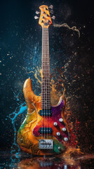 Some instruments of my "Pixeljazz" project in some color splash to visualize their tune and dynamic sound.