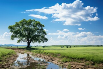 Peaceful nature landscape