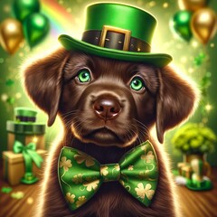 Lucky Pup's St. Patrick's Day Portrait