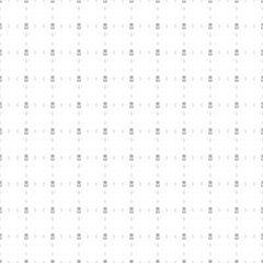 Square seamless background pattern from geometric shapes are different sizes and opacity. The pattern is evenly filled with small black battery symbols. Vector illustration on white background