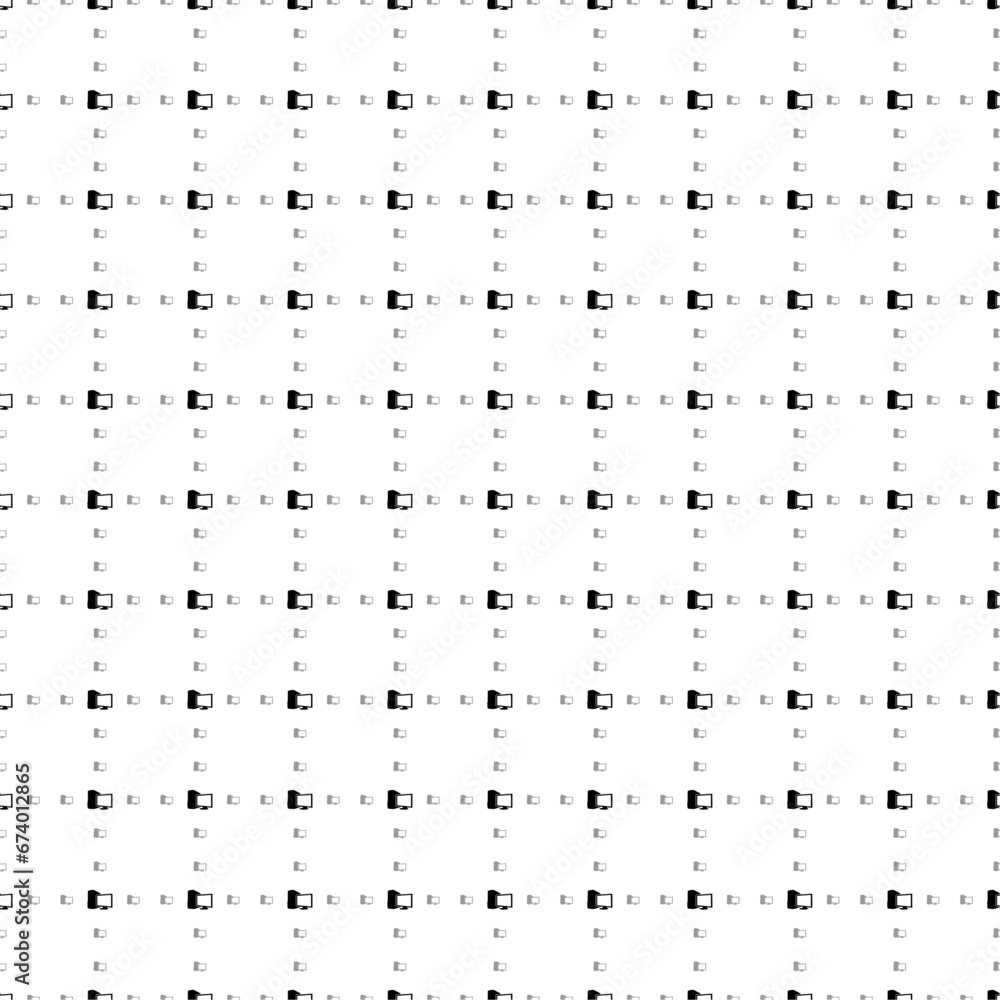 Poster square seamless background pattern from geometric shapes are different sizes and opacity. the patter