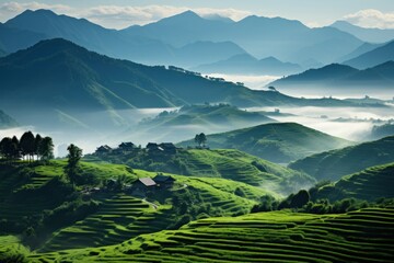 Fototapeta premium Peaceful nature landscape