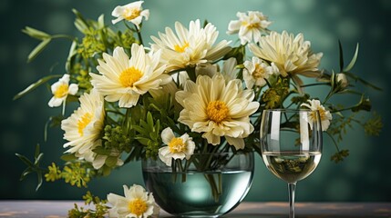 Beautiful Table Setting Floral Decor , Bright Background, Background Hd