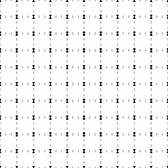 Square seamless background pattern from geometric shapes are different sizes and opacity. The pattern is evenly filled with small black hourglass symbols. Vector illustration on white background