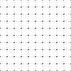 Square seamless background pattern from black integrated circuit symbols are different sizes and opacity. The pattern is evenly filled. Vector illustration on white background