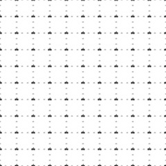 Square seamless background pattern from black school building symbols are different sizes and opacity. The pattern is evenly filled. Vector illustration on white background