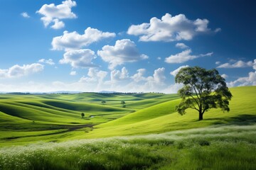 Peaceful nature landscape