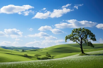 Peaceful nature landscape